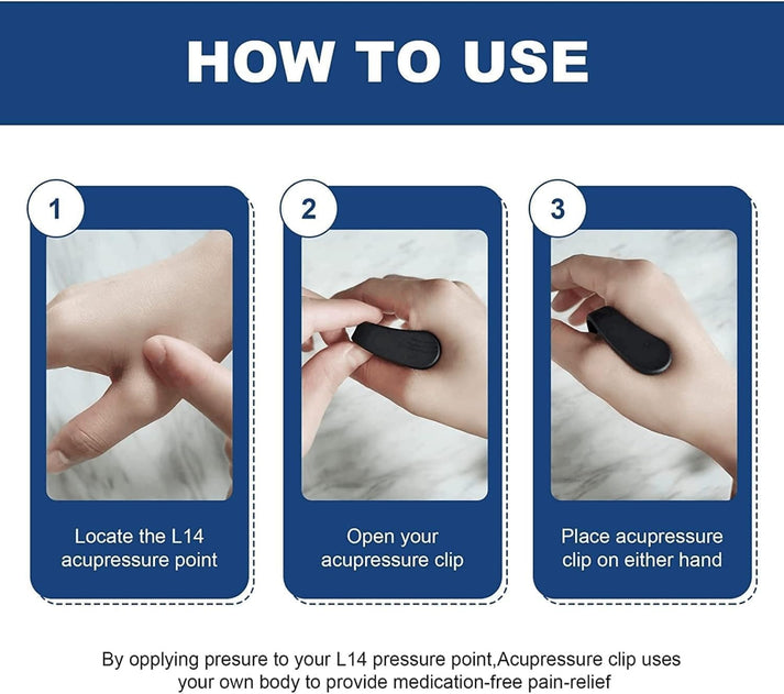 Sugar Control LI4 Acupressure Point Clip (𝐁𝐮𝐲 1 𝐆𝐞𝐭 𝟭 𝐅𝐫𝐞𝐞)