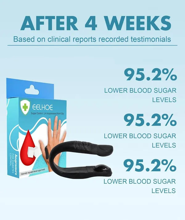 Sugar Control LI4 Acupressure Point Clip (𝐁𝐮𝐲 1 𝐆𝐞𝐭 𝟭 𝐅𝐫𝐞𝐞)